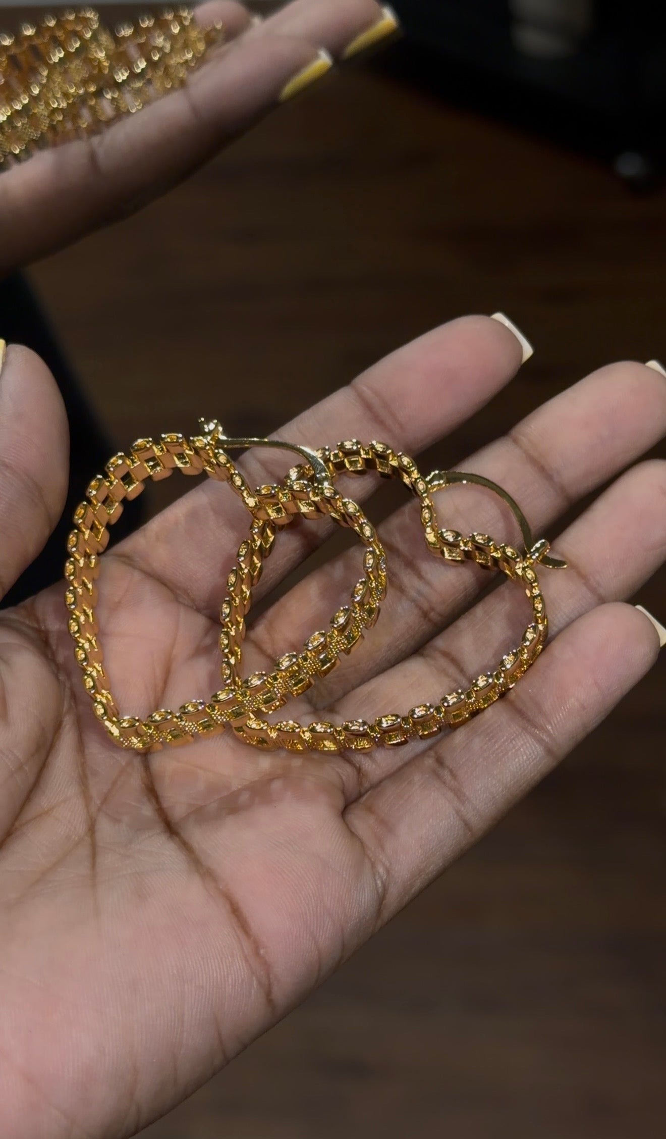 rolex hoop earrings