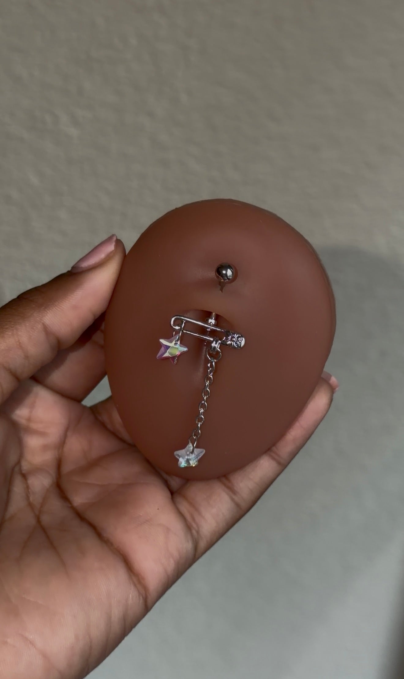 dangle stars belly ring