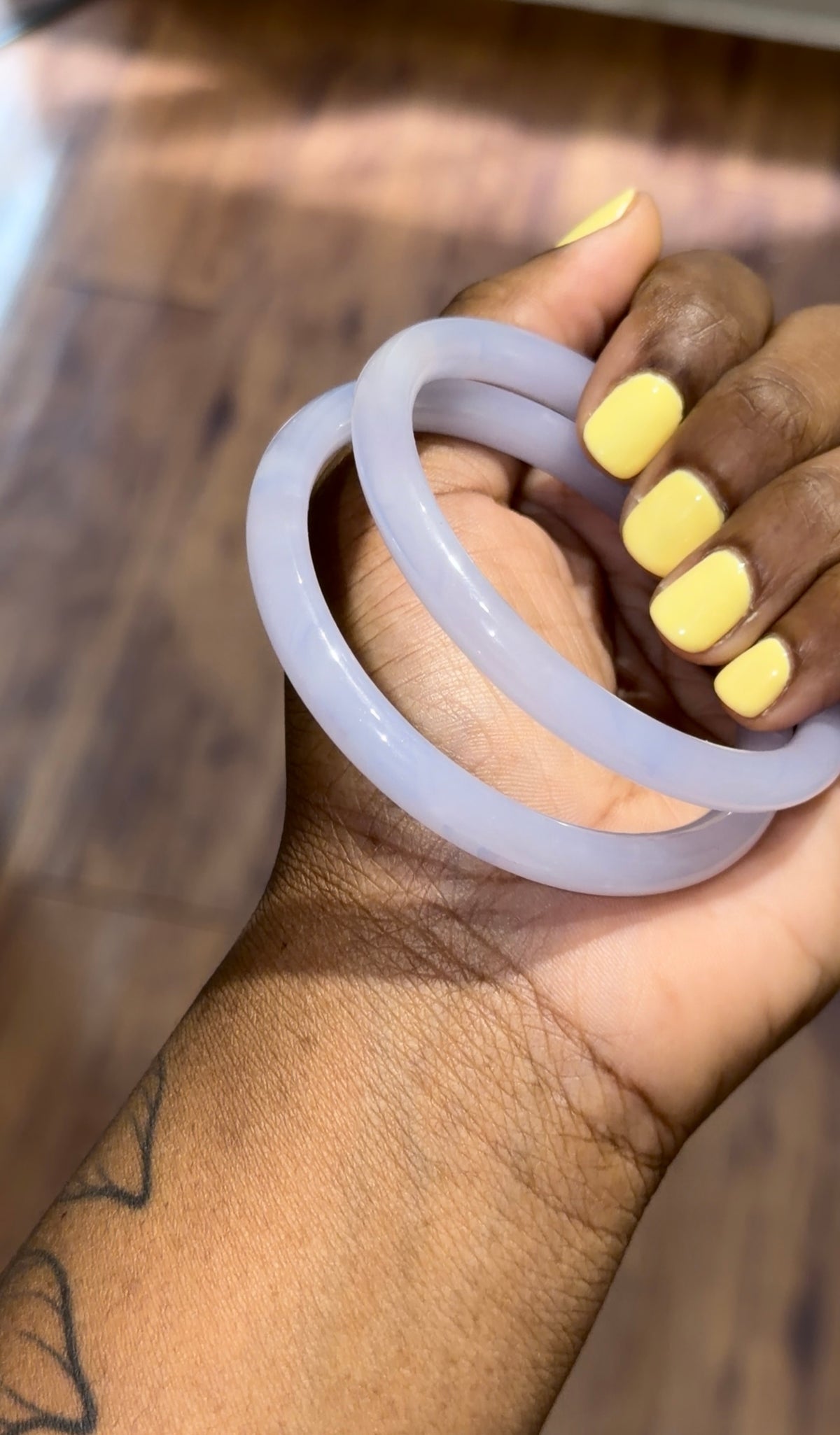 ube milk jade bangle💜