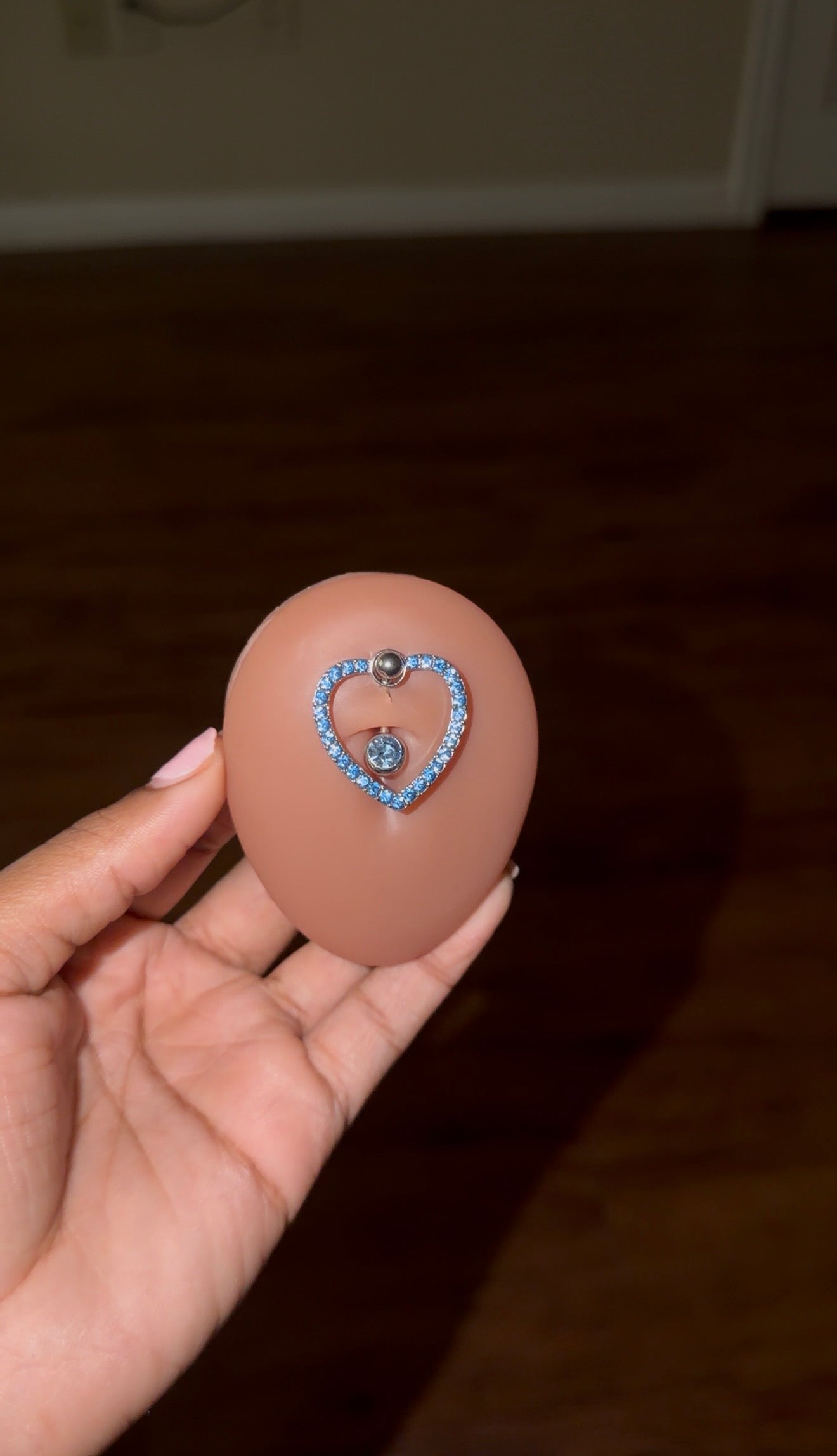 heart belly ring