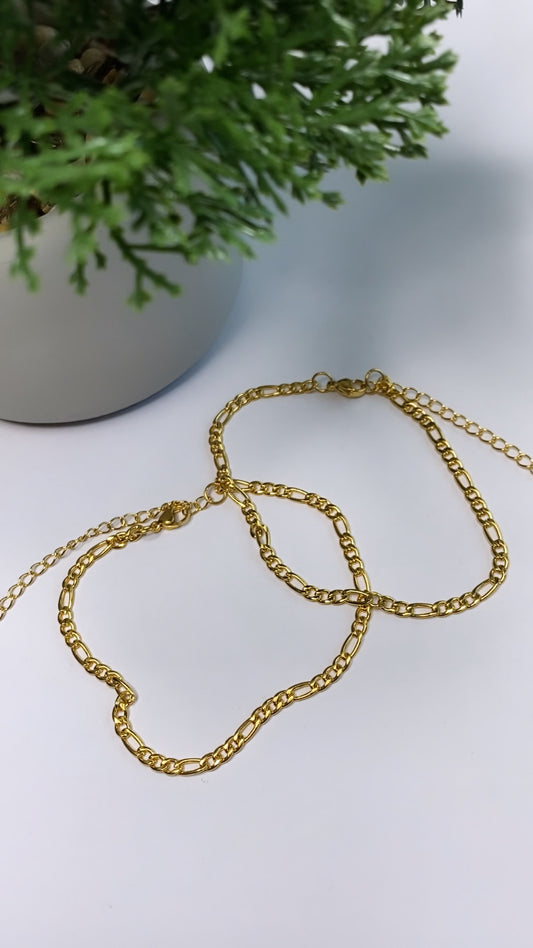 gold dainty anklet