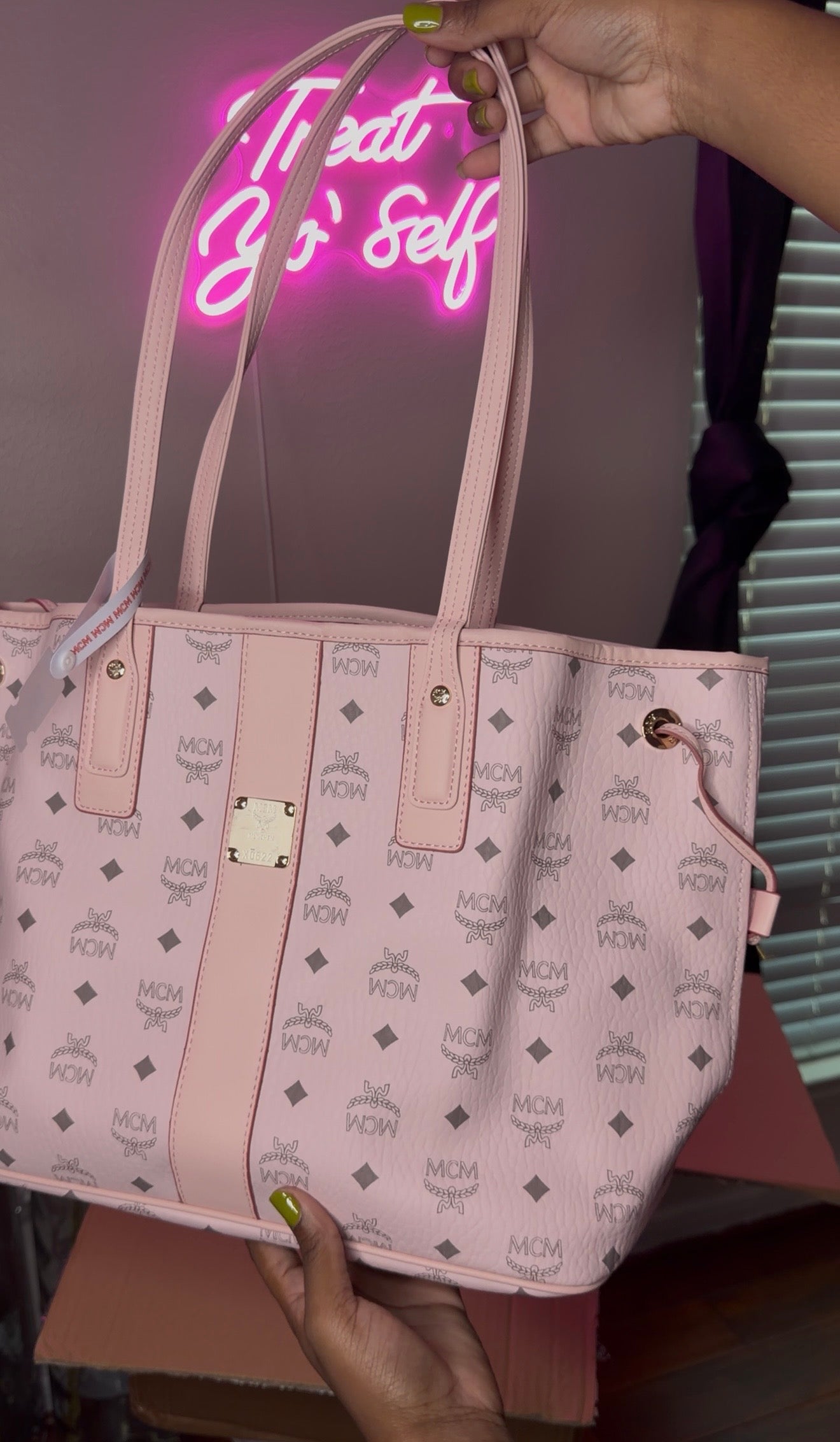 pink M large tote