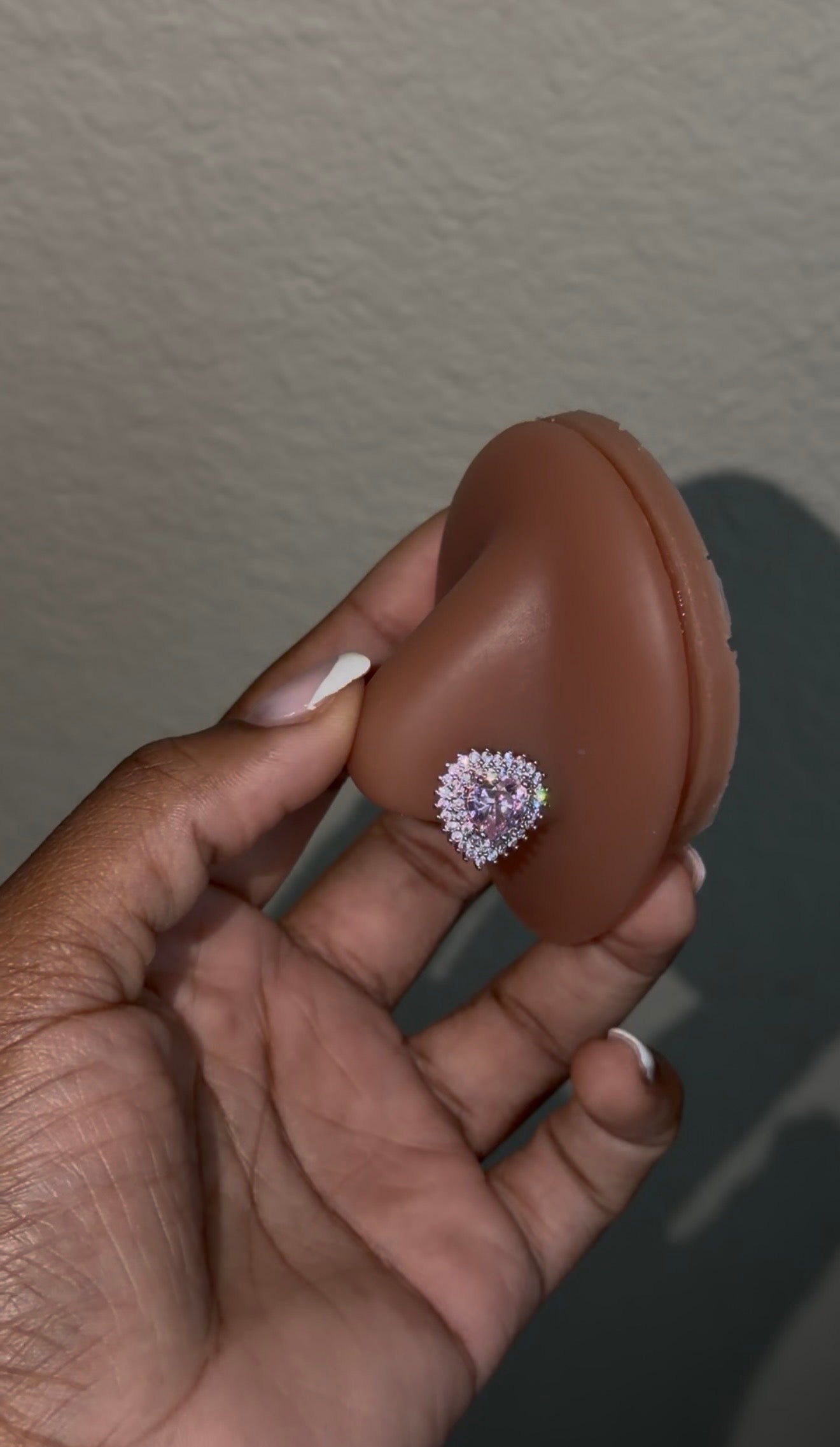 pink love nose ring