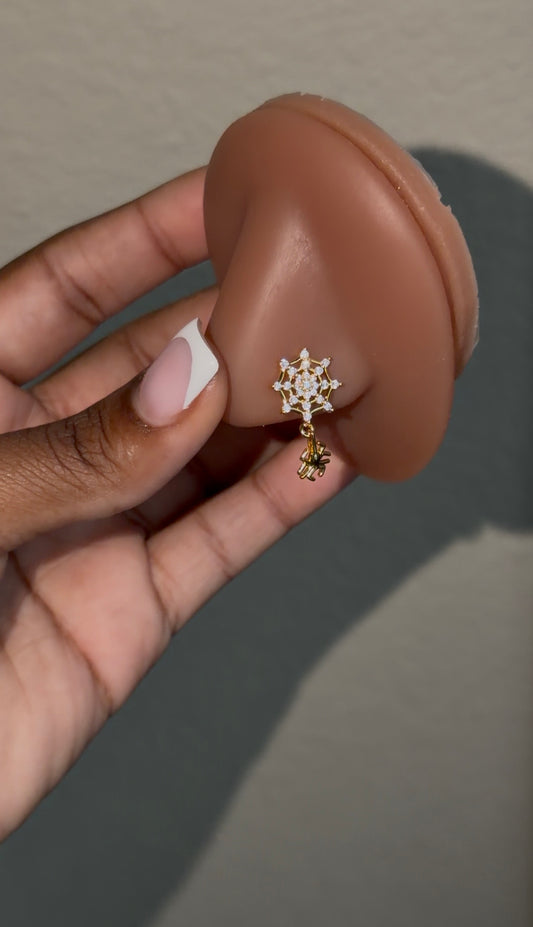 spider web nose ring 🕸️