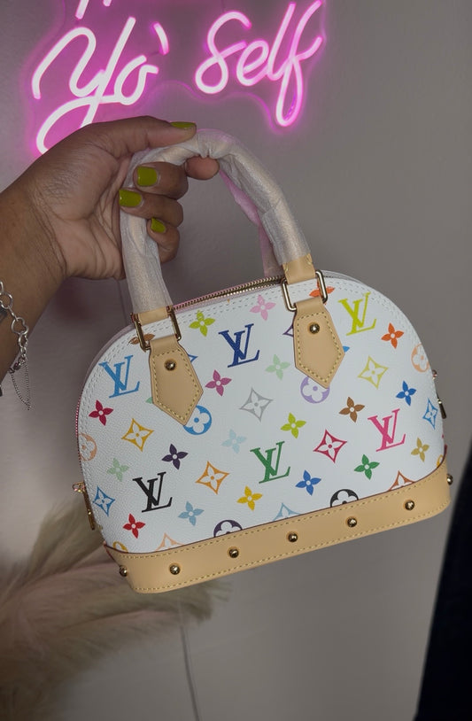 alma rainbow lux handbag