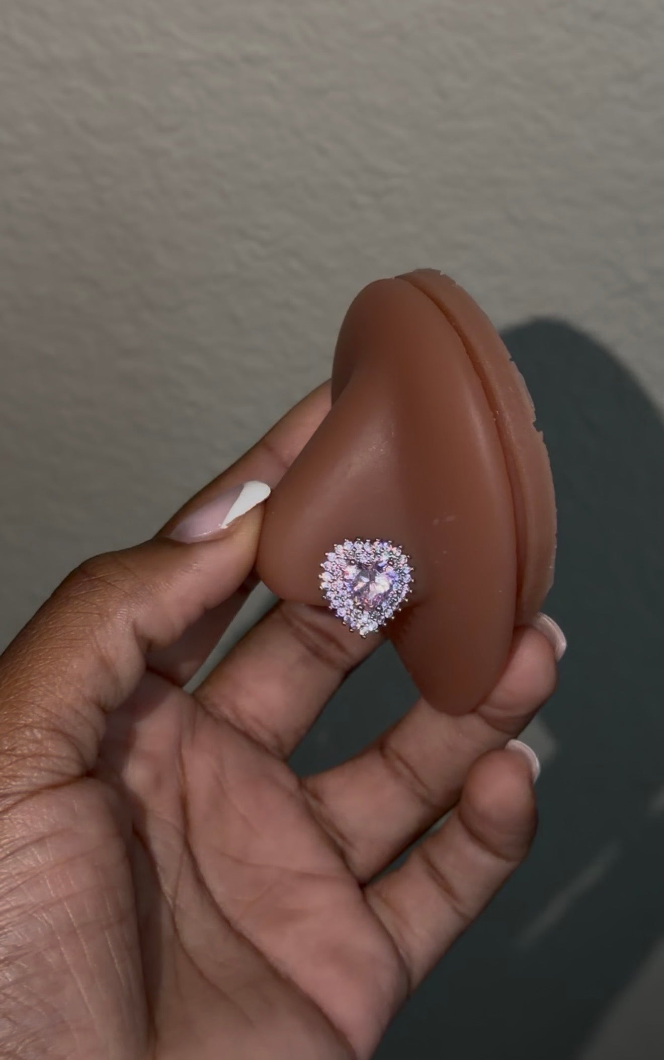 pink love nose ring