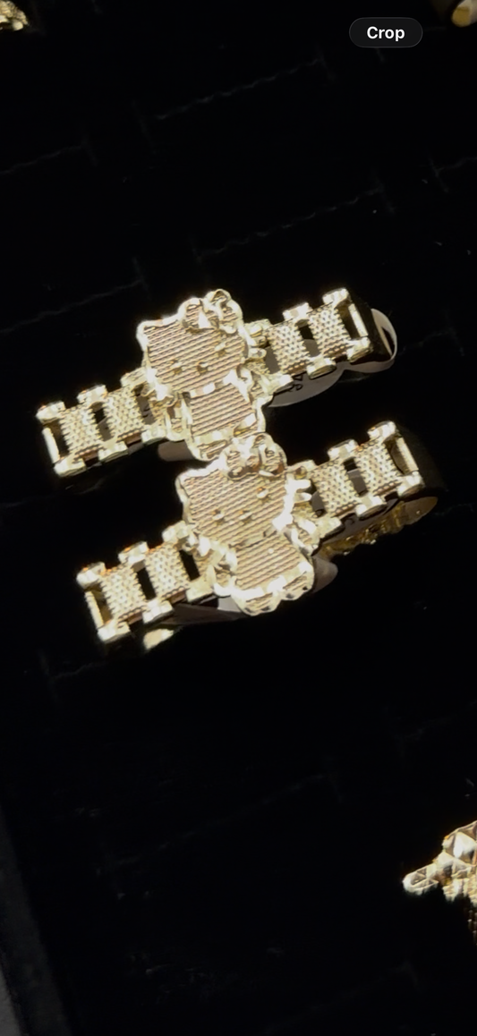full body hk double finger ring