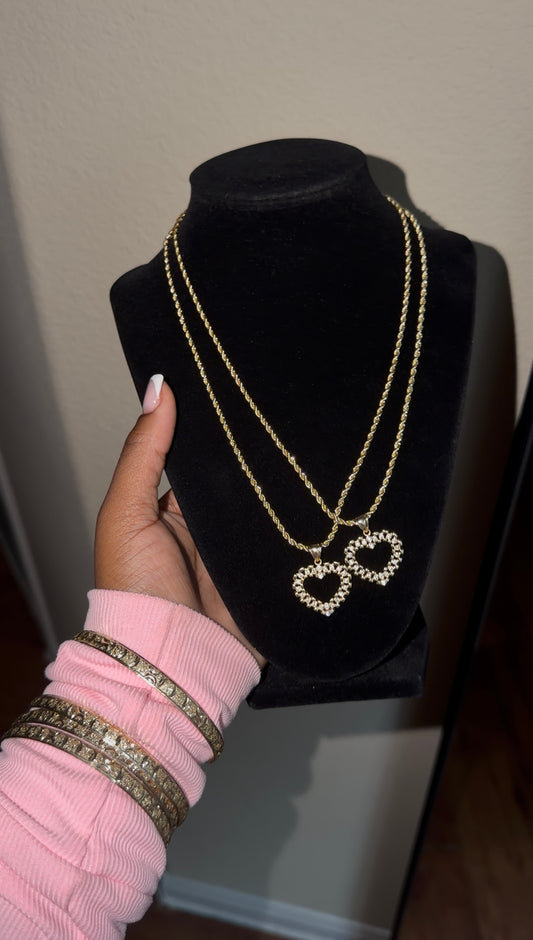 rolex heart necklace
