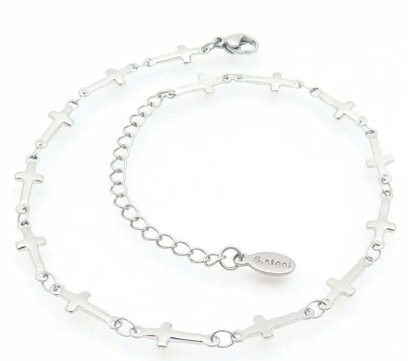 Crosses anklet