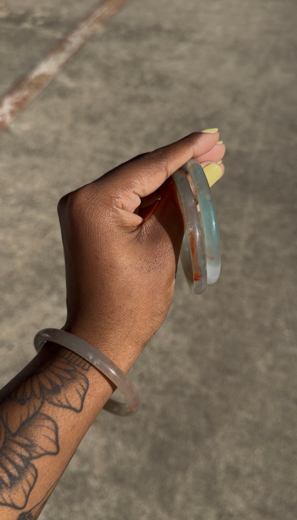 koi fish pond jade bangle