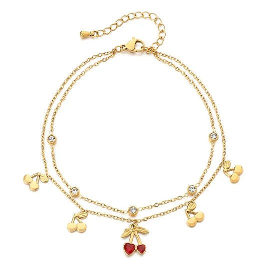 cherry anklet
