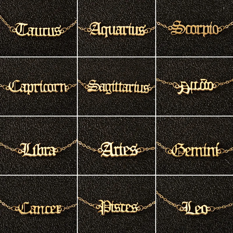zodiac sign anklet