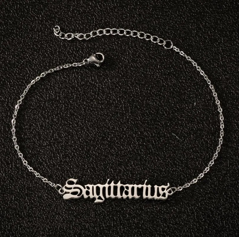 zodiac sign anklet