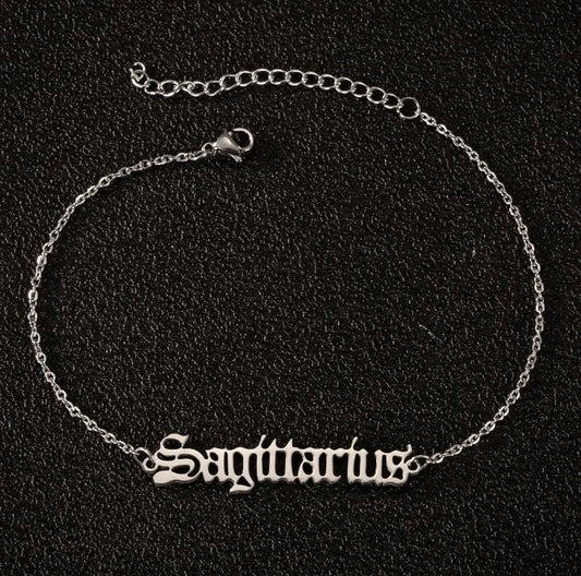 zodiac sign anklet