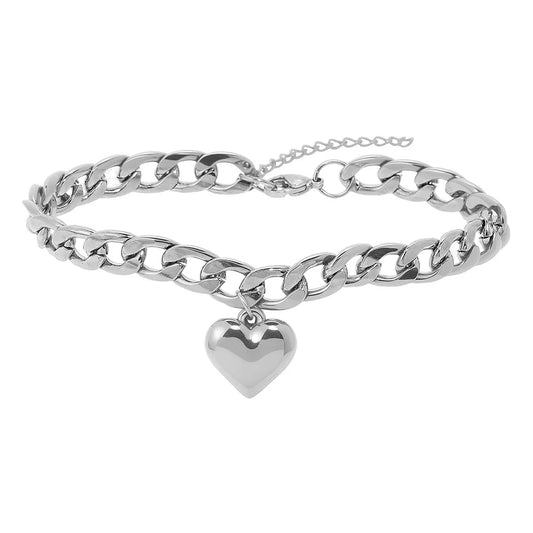 big heart anklet