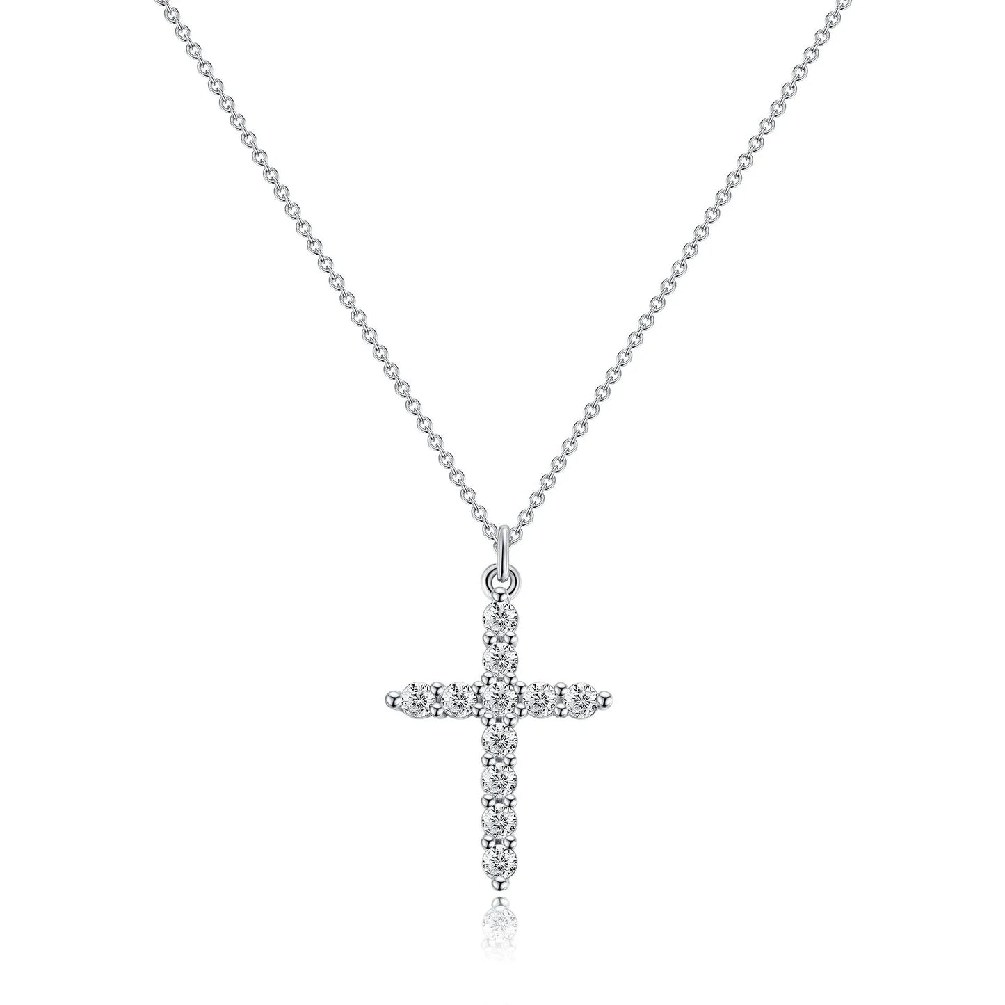 iced out cross necklace