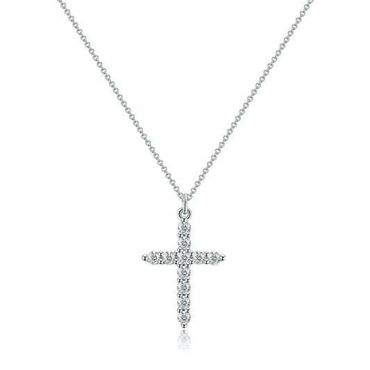 iced out cross necklace