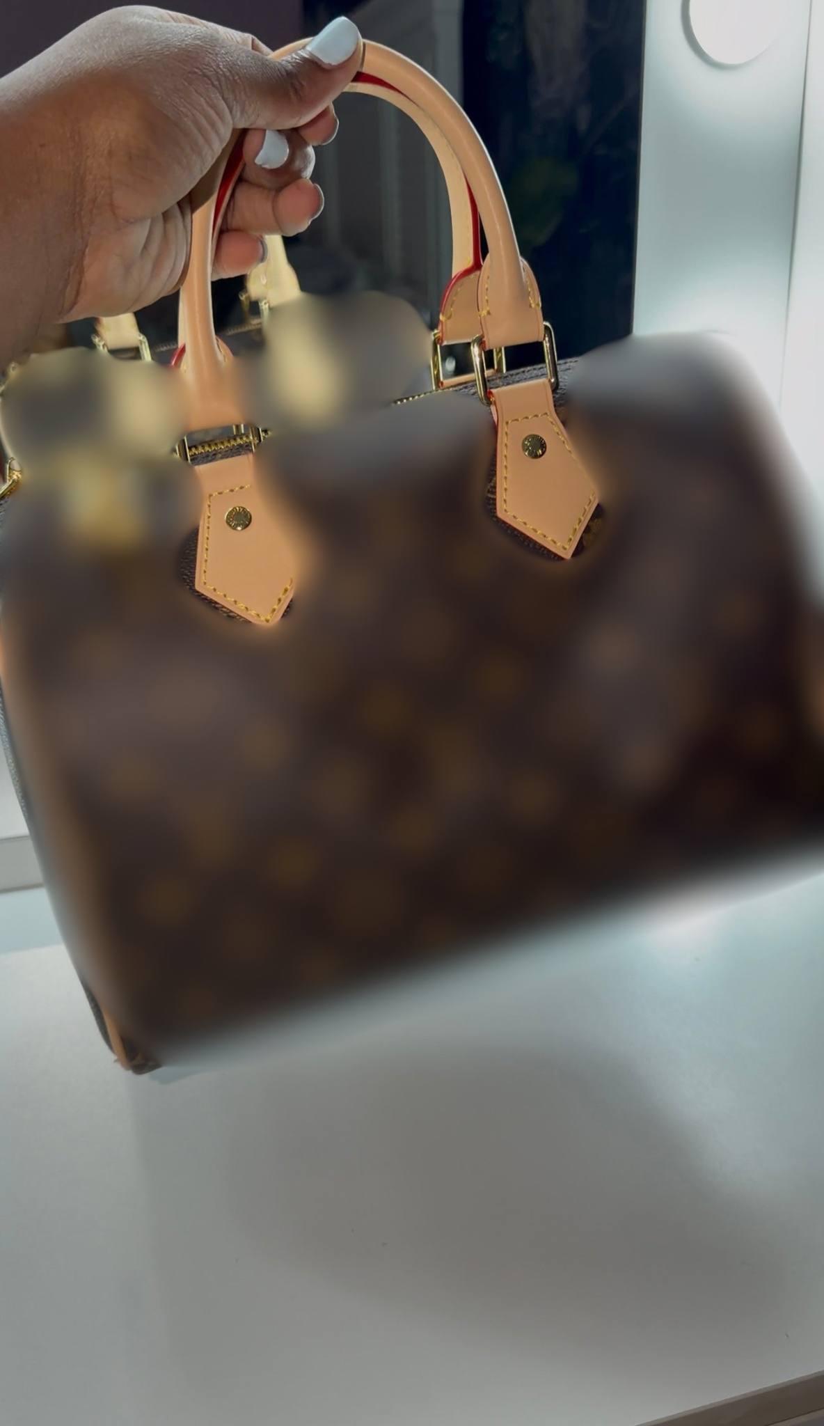 classic brown lux 25 handbag