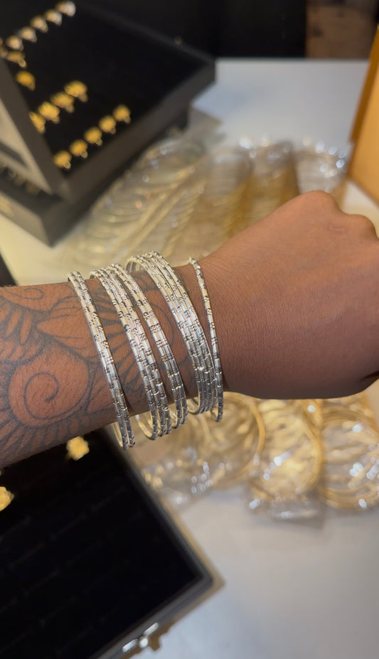 slim icy bangles