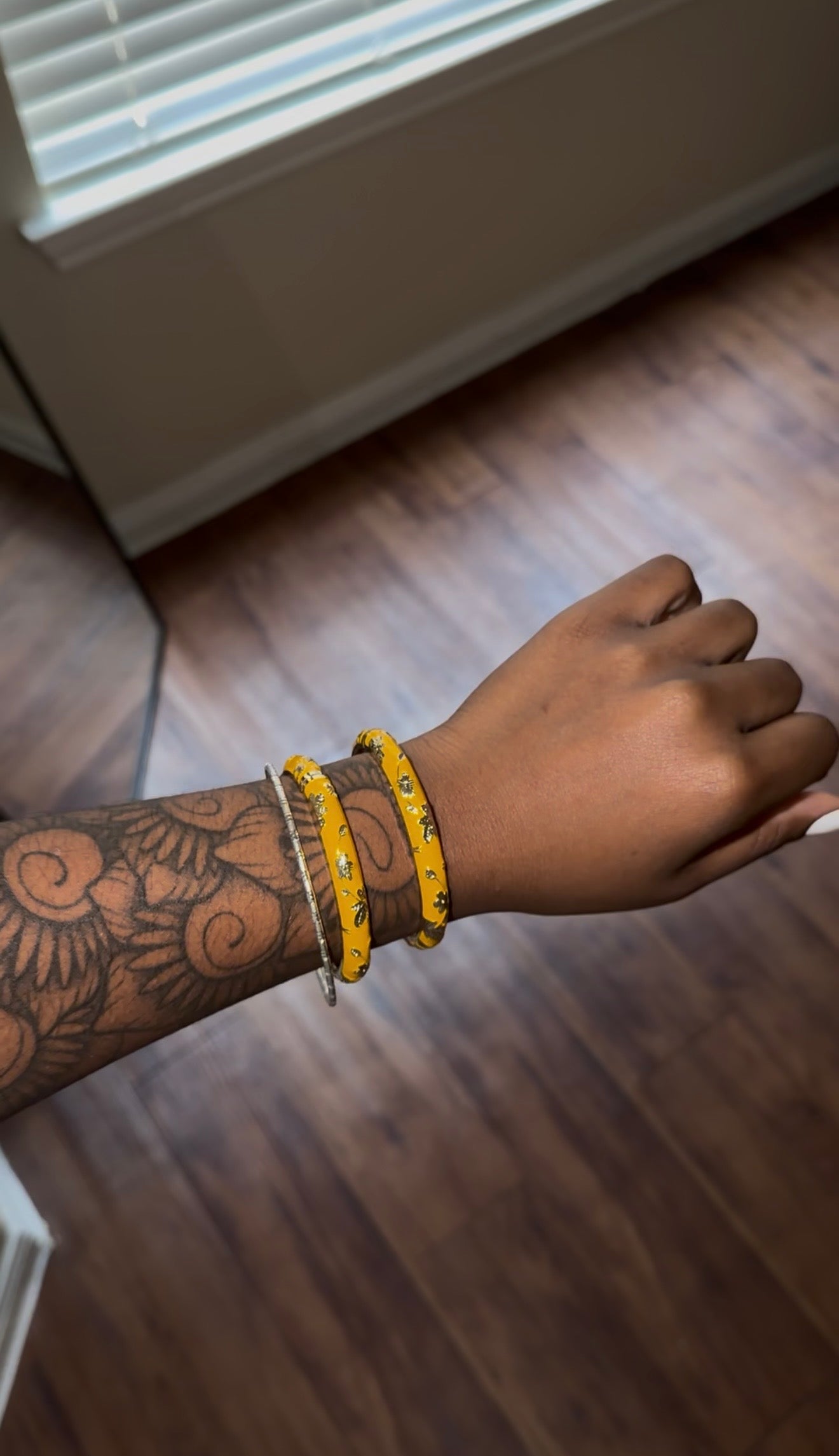 vintage floral bangles