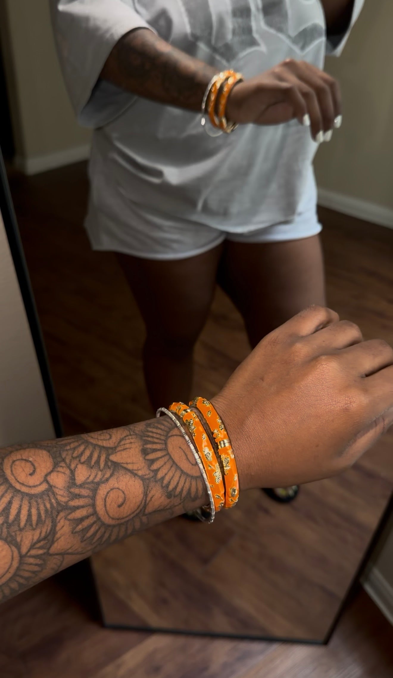 vintage floral bangles