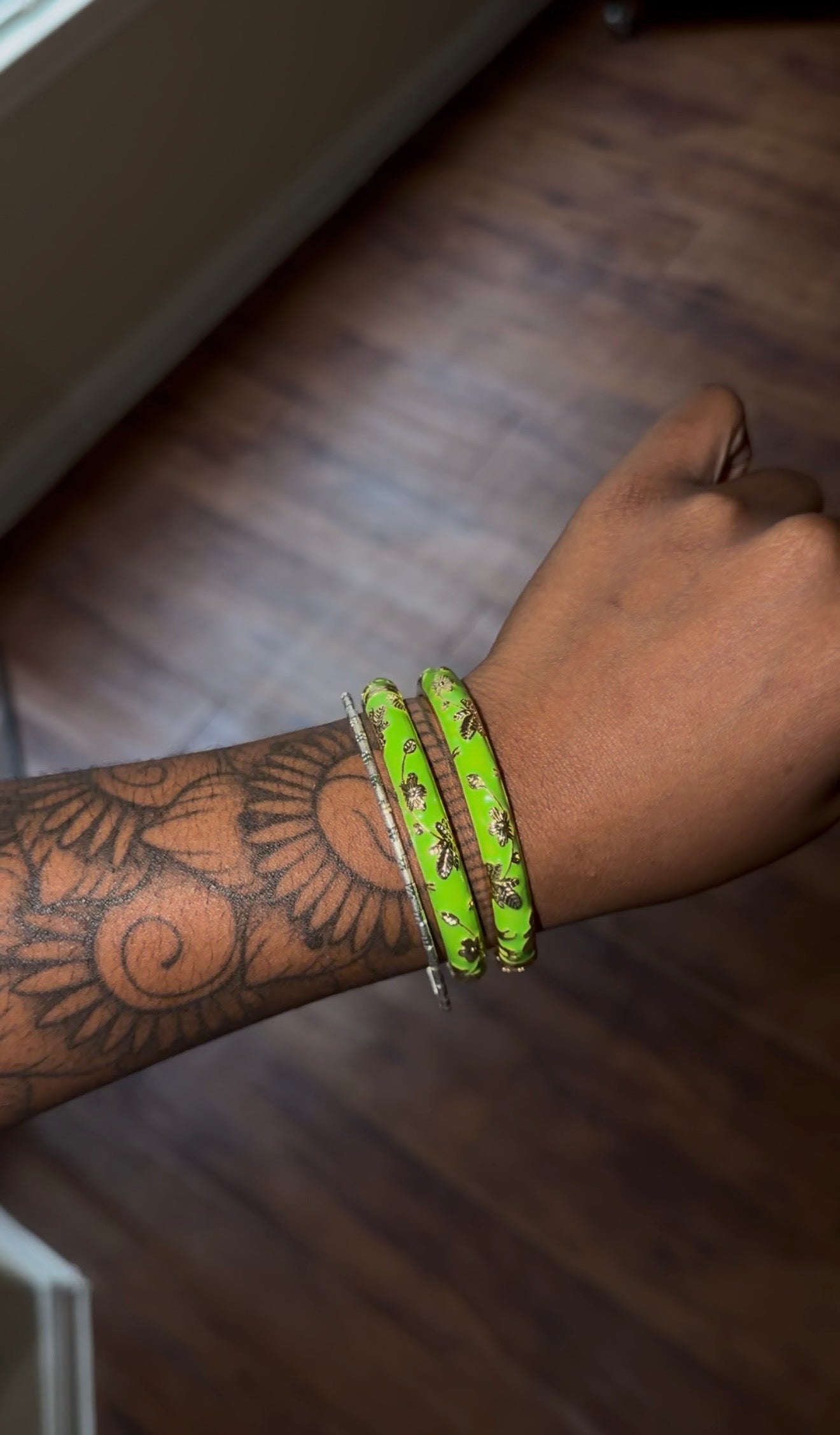 vintage floral bangles
