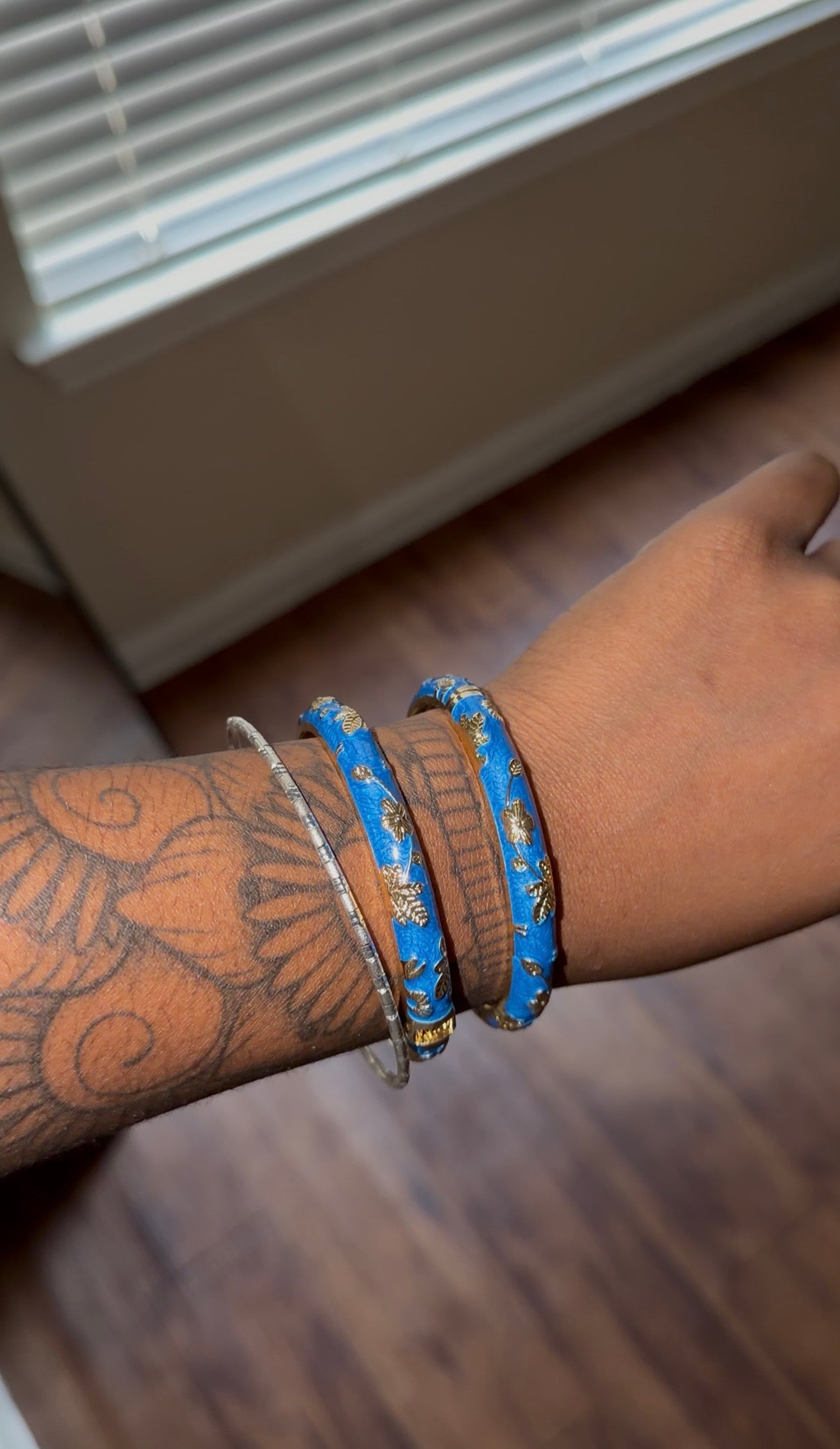 vintage floral bangles