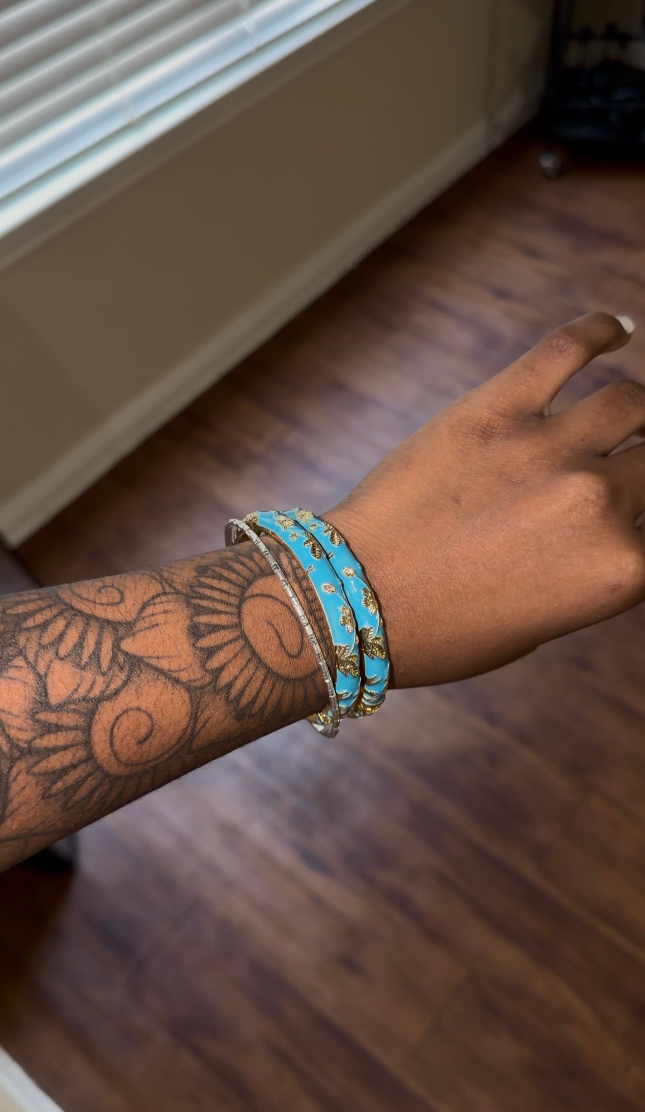 vintage floral bangles